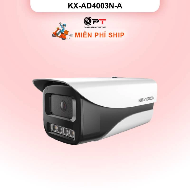 Ảnh sản phẩm Camera ip kbvision KX-AD4003N-A - Camera IP thân cố định ngoài trời 4.0MP - hình 1