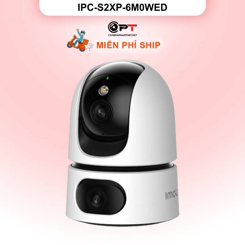 Ảnh sản phẩm Camera Imou IPC-S2XP-6M0WED Camera wifi 2 ống kính quay quét 6MP - hình 1
