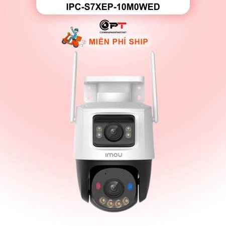 Imou IPC-S7XEP-10M0WED Camera wifi 2 ống kính quay quét ngoài trời 10MP ảnh 