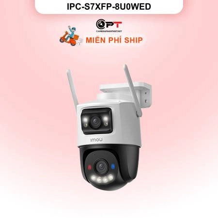 Imou IPC-S7XFP-8U0WED Camera wifi 2 ống kính quay quét ngoài trời 8MP siêu nhạy sáng ảnh 