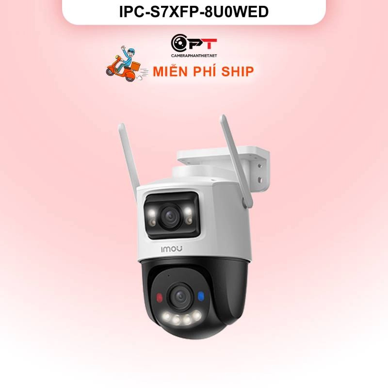 Ảnh sản phẩm Imou IPC-S7XFP-8U0WED Camera wifi 2 ống kính quay quét ngoài trời 8MP siêu nhạy sáng - hình 1