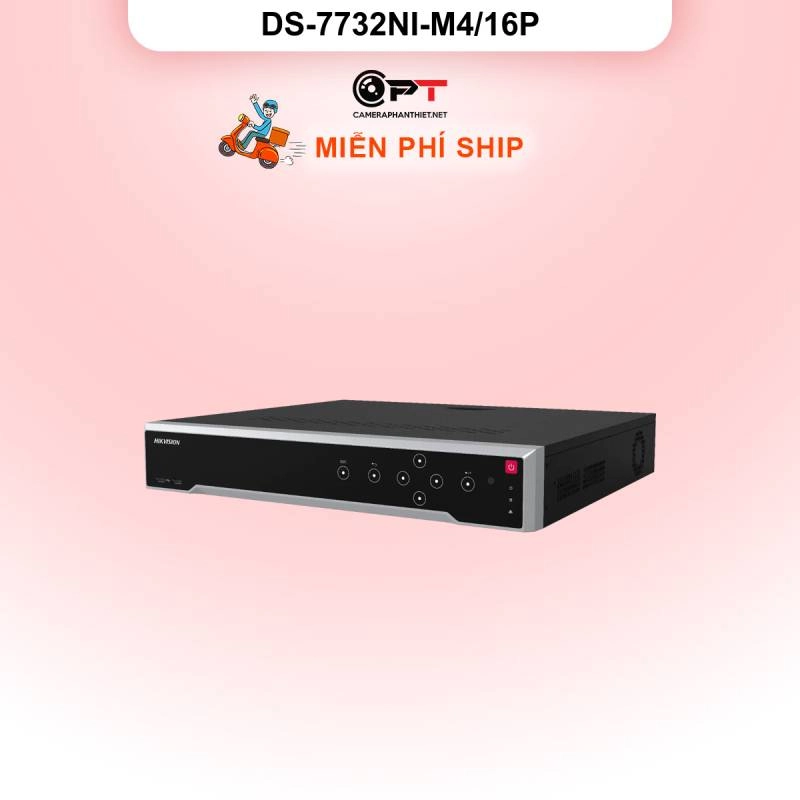 Ảnh sản phẩm Đầu thu CAMERA IP NVR HIKVISION 32 Kênh 4 Ổ cứng DS-7732NI-M4/16P - hình 1