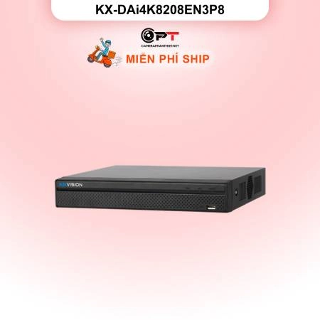 Đầu thu hình IP - NVR kbvision 8 Kênh, 2 Ổ cứng KX-DAi4K8208EN3P8 ảnh 