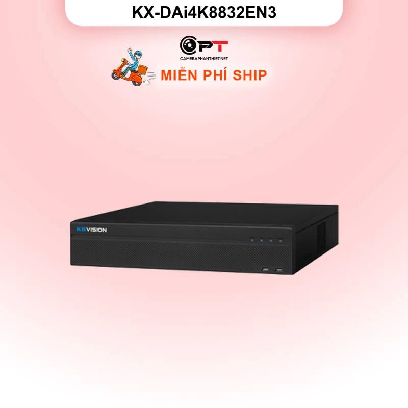 Ảnh sản phẩm Đầu thu hình IP - NVR kbvision 32 Kênh, 8 Ổ cứng KX-DAi4K8832EN3 - hình 1