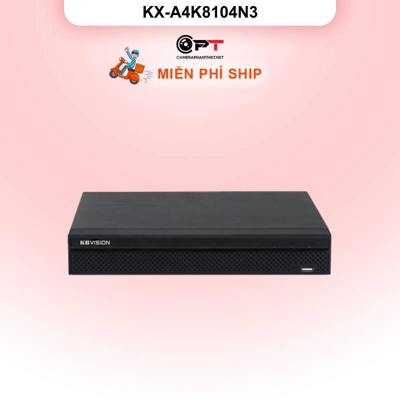Ảnh sản phẩm Đầu thu hình IP - NVR kbvision 4 Kênh, 1 Ổ cứng KX-A4K8104N3 - hình 1