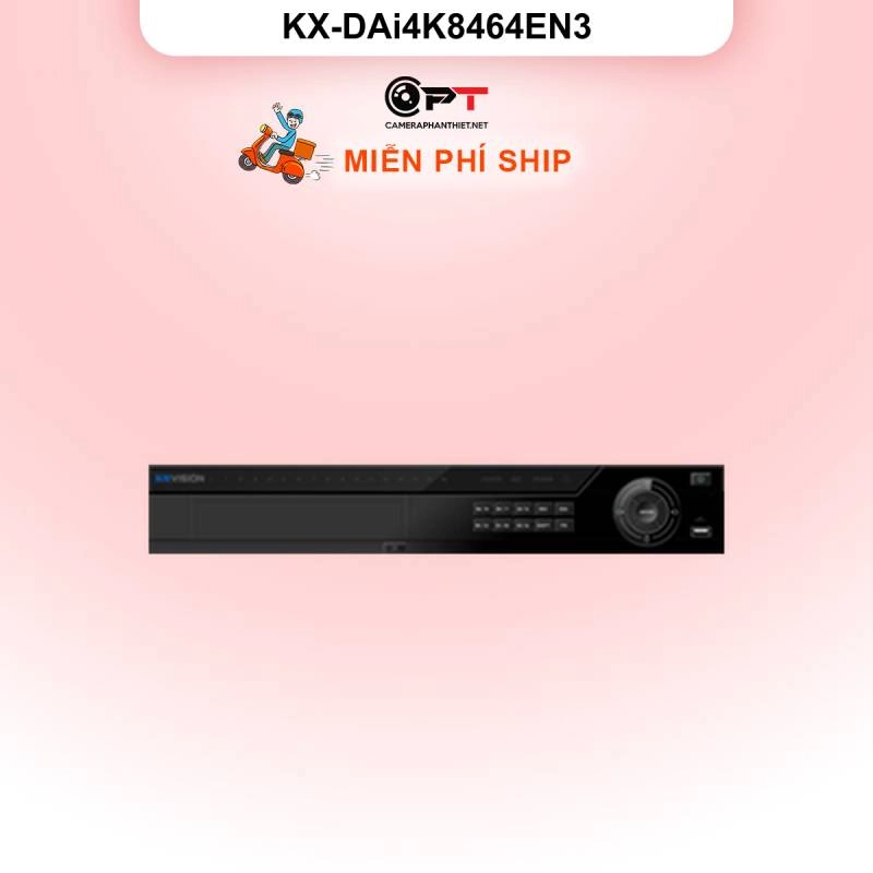 Ảnh sản phẩm Đầu thu hình IP - NVR kbvision 64 Kênh, 4 Ổ cứng KX-DAi4K8464EN3 - hình 1