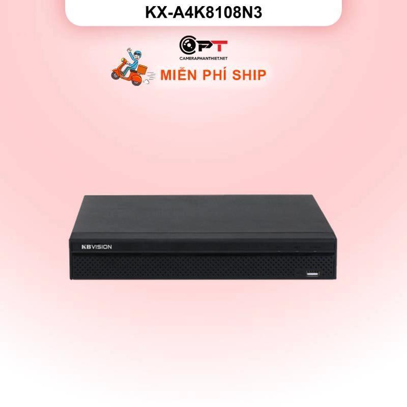 Ảnh sản phẩm Đầu thu hình IP - NVR kbvision 8 Kênh, 1 Ổ cứng KX-A4K8108N3 - hình 1