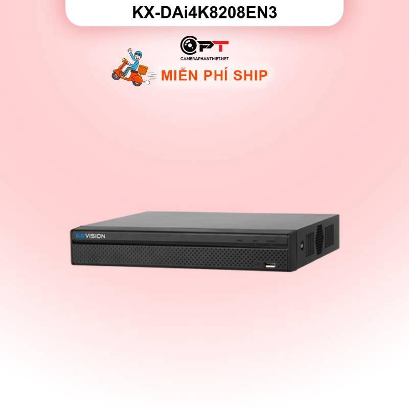 Ảnh sản phẩm Đầu thu hình IP - NVR kbvision 8 Kênh, 2 Ổ cứng KX-DAi4K8208EN3 - hình 1