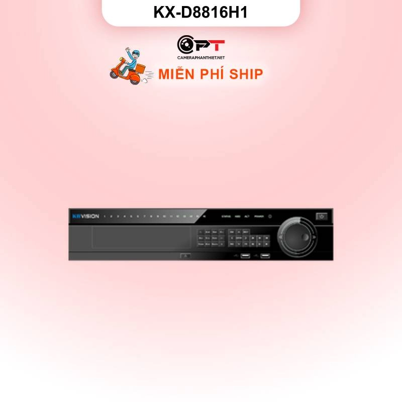 Ảnh sản phẩm Đầu thu camera analog XVR kbvision 16 Kênh, 8 Ổ cứng KX-D8816H1 - hình 1