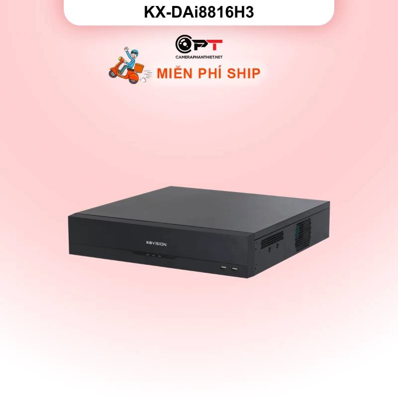 Ảnh sản phẩm Đầu thu camera analog XVR kbvision 16 Kênh, 8 Ổ cứng KX-DAi8816H3 - hình 1