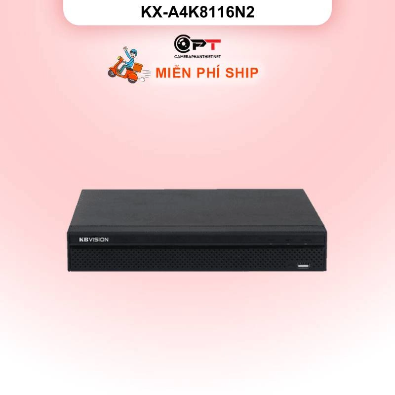 Ảnh sản phẩm Đầu thu hình IP - NVR kbvision 16 Kênh, 1 Ổ cứng KX-A4K8116N2 - hình 1