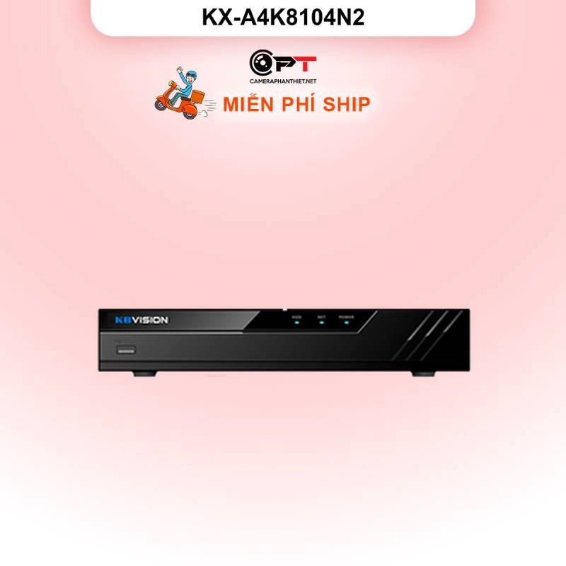 Ảnh sản phẩm Đầu thu hình IP - NVR kbvision 4 Kênh, 1 Ổ cứng KX-A4K8104N2 - hình 1