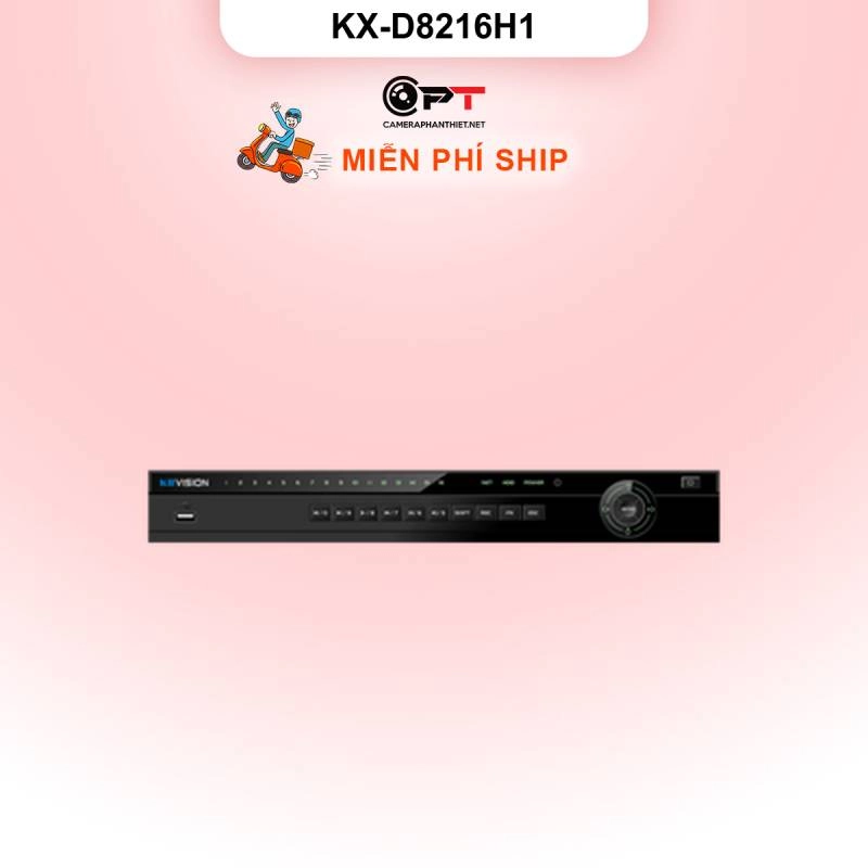 Ảnh sản phẩm Đầu thu camera analog XVR kbvision 16 Kênh, 2 Ổ cứng KX-D8216H1 - hình 1