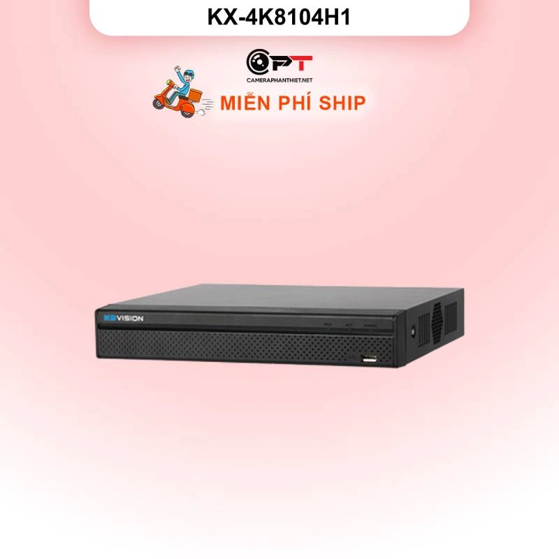 Ảnh sản phẩm Đầu thu camera analog XVR kbvision 4 Kênh, 1 Ổ cứng KX-4K8104H1 - hình 1