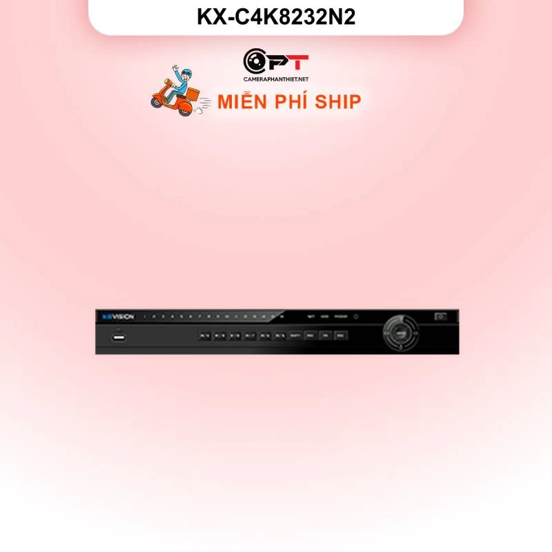 Ảnh sản phẩm Đầu thu hình IP - NVR kbvision 32 Kênh, 2 Ổ cứng KX-C4K8232N2 - hình 1