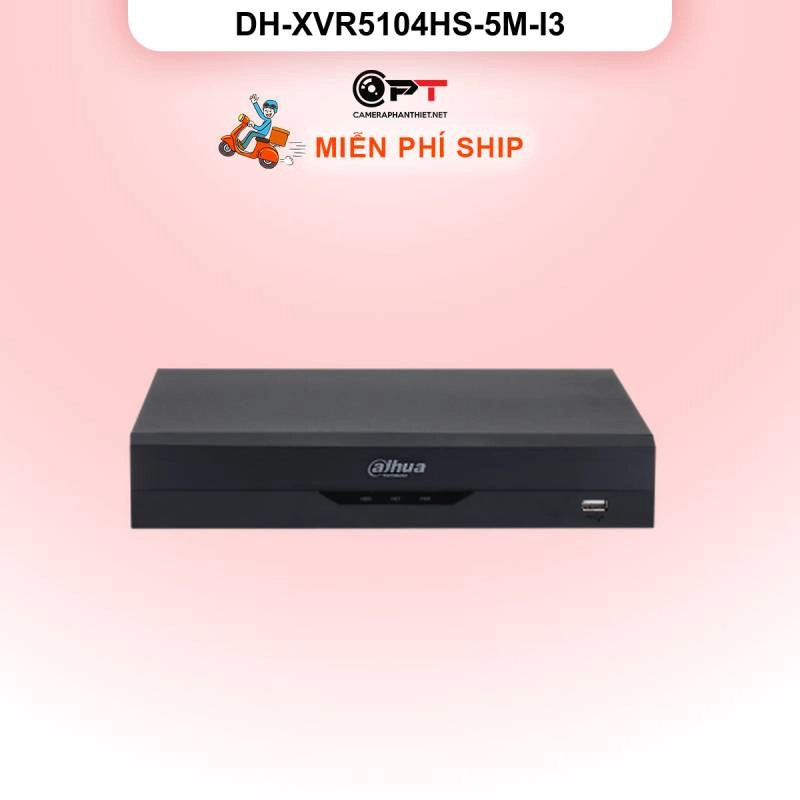 Ảnh sản phẩm Đầu thu hình analog HD - XVR Dahua 4 kênh, 1 Ổ Cứng DH-XVR5104HS-5M-I3 - hình 1