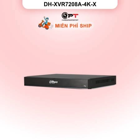 Đầu thu hình analog HD - XVR Dahua 8 kênh, 2 Ổ Cứng DH-XVR7208A-4K-X ảnh 