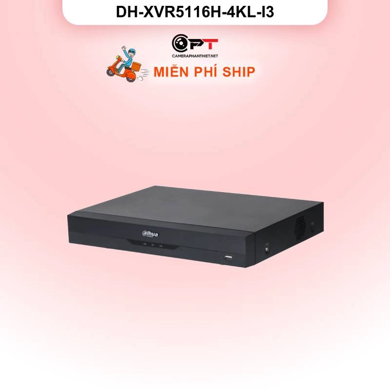 Ảnh sản phẩm Đầu thu hình analog HD - XVR Dahua 16 kênh, 1 Ổ Cứng DH-XVR5116H-4KL-I3 - hình 1