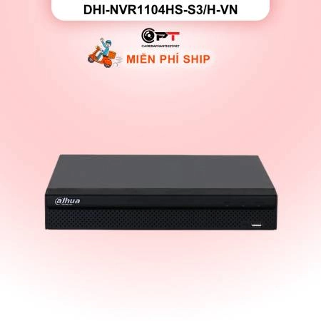 Đầu ghi hình IP Dahua DHI-NVR1104HS-S3/H-VN | 4 kênh | Chính hãng ảnh 