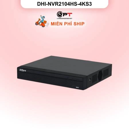 Đầu ghi hình IP Dahua DHI-NVR2104HS-4KS3 | 4 kênh, 4K | Chính hãng ảnh 