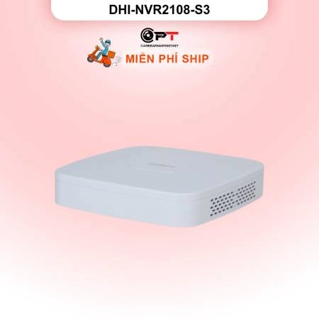Đầu ghi hình IP Dahua DHI-NVR2108-S3 | 8 kênh | Chính hãng ảnh 