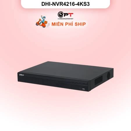 Đầu ghi hình IP Dahua DHI-NVR4216-4KS3 | 16 kênh, 4K | Chính hãng ảnh 