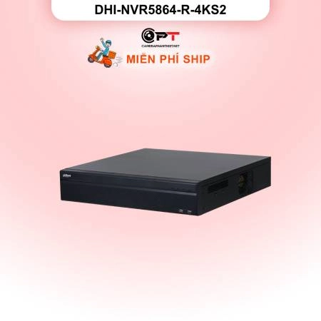 Đầu ghi hình IP Dahua DHI-NVR5864-R-4KS2 | 64 kênh, 4K | Chính hãng ảnh 
