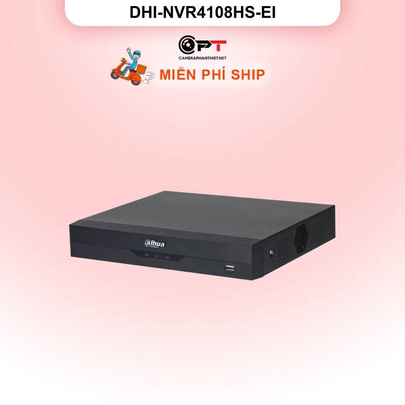 Ảnh sản phẩm Đầu ghi hình IP Dahua DHI-NVR4108HS-EI | 8 kênh, Hỗ trợ AI | Chính hãng - hình 1
