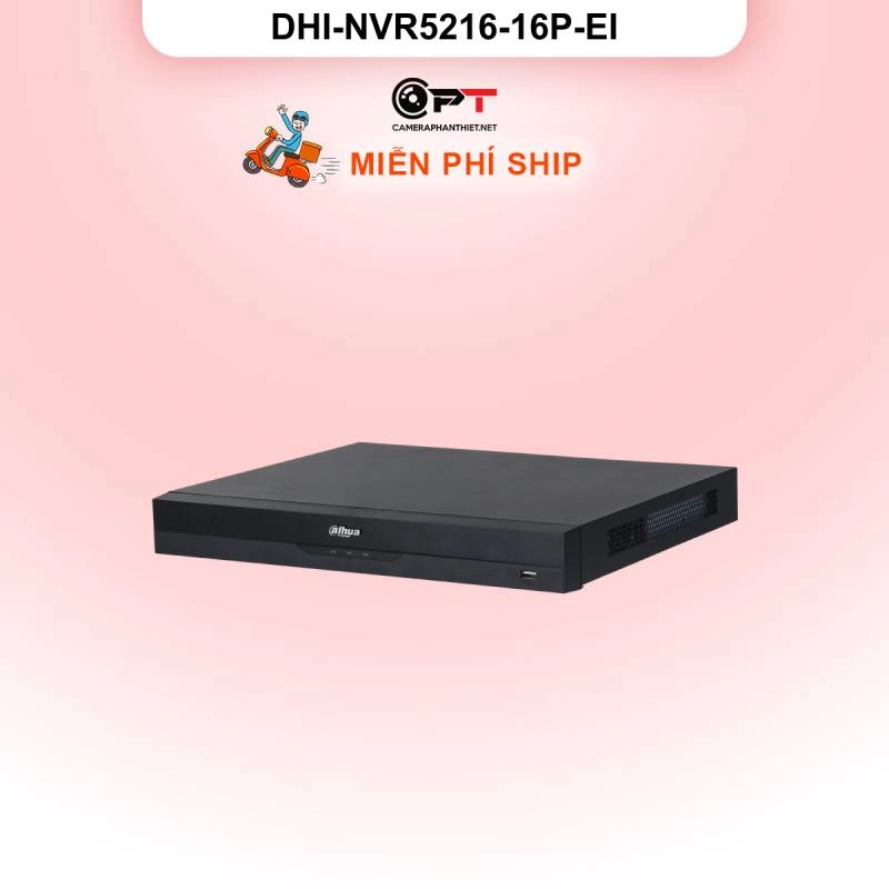 Ảnh sản phẩm Đầu ghi hình IP Dahua DHI-NVR5216-16P-EI | 16 kênh, Hỗ trợ AI, PoE | Chính hãng - hình 1