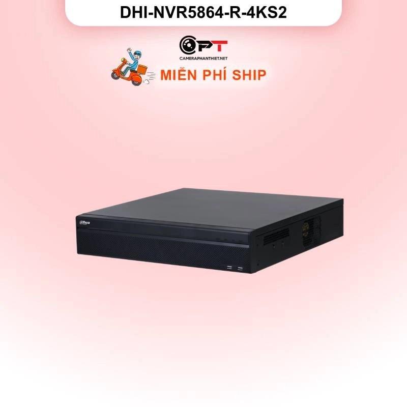 Ảnh sản phẩm Đầu ghi hình IP Dahua DHI-NVR5864-R-4KS2 | 64 kênh, 4K | Chính hãng - hình 1