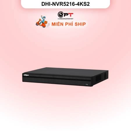 Đầu ghi hình IP Dahua DHI-NVR5216-4KS2 | 16 kênh, 4K | Chính hãng ảnh 