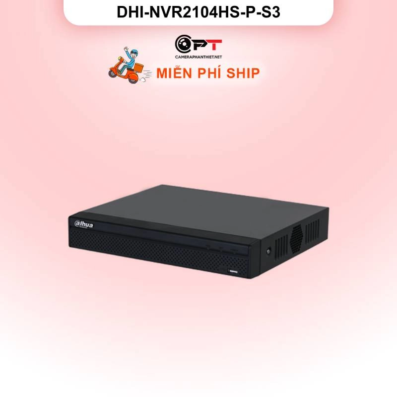 Ảnh sản phẩm Đầu ghi hình IP Dahua DHI-NVR2104HS-P-S3 | 4 kênh, PoE | Chính hãng - hình 1