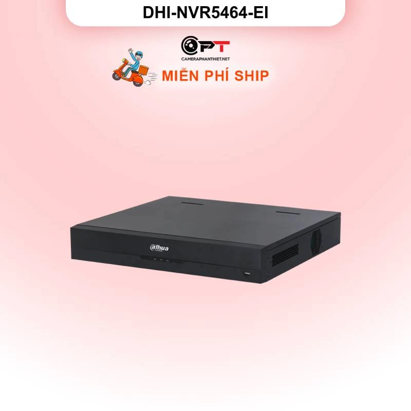 Ảnh sản phẩm Đầu ghi hình IP Dahua DHI-NVR5464-EI | 64 kênh, Hỗ trợ AI | Chính hãng - hình 1