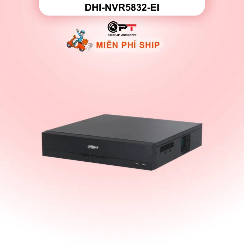 Ảnh sản phẩm Đầu ghi hình IP Dahua DHI-NVR5832-EI | 32 kênh, Hỗ trợ AI | Chính hãng - hình 1