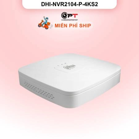 Đầu ghi hình IP Dahua DHI-NVR2104-P-4KS2 | 4 kênh, PoE, 4K | Chính hãng ảnh 