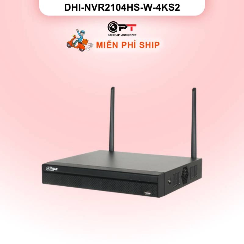 Ảnh sản phẩm Đầu ghi hình IP Dahua DHI-NVR2104HS-W-4KS2 | 4 kênh, 4K | Chính hãng - hình 1