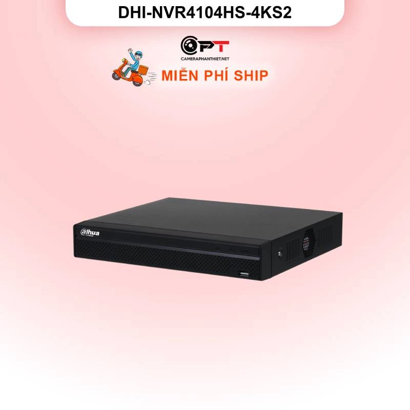 Ảnh sản phẩm Đầu ghi hình IP Dahua DHI-NVR4104HS-4KS2 | 4 kênh, 4K | Chính hãng - hình 1