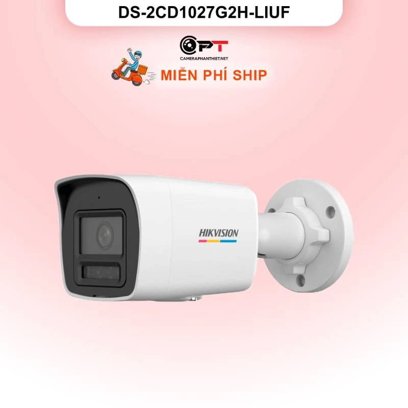Ảnh sản phẩm Camera IP HIKVISION Thân 2MP DS-2CD1027G2H-LIUF - hình 1