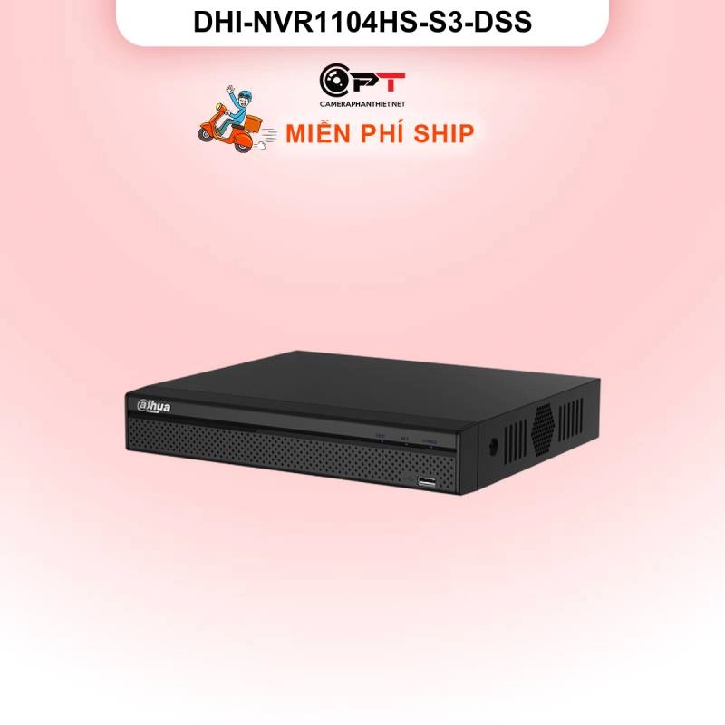 Ảnh sản phẩm Đầu ghi hình IP Dahua DHI-NVR1104HS-S3-DSS | 4 kênh | Chính hãng - hình 1