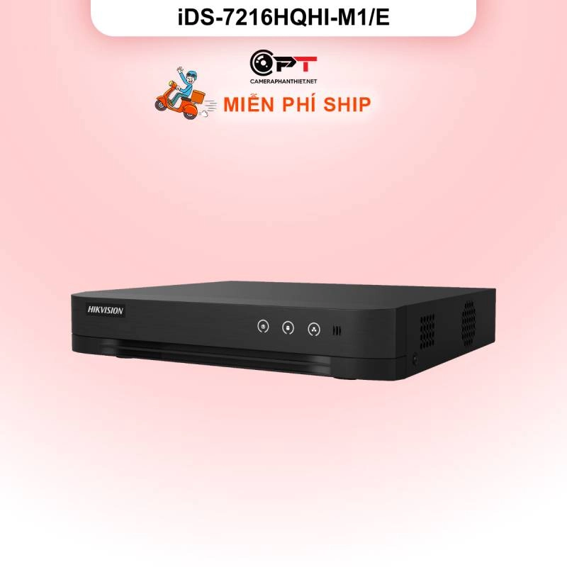 Ảnh sản phẩm Đầu thu analog HD DVR HIKVISION (HIK) 16 Kênh 1 Ổ cứng iDS-7216HQHI-M1/E - hình 1