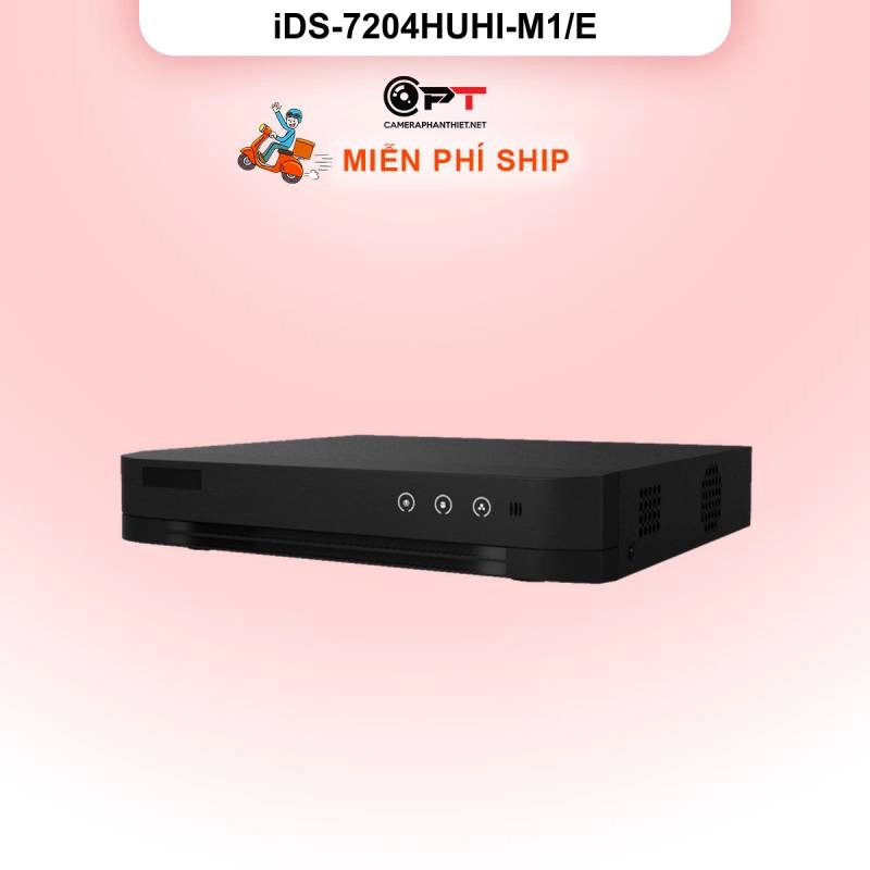 Ảnh sản phẩm Đầu thu analog HD DVR HIKVISION (HIK) 4 Kênh 1 Ổ cứng iDS-7204HUHI-M1/E - hình 1