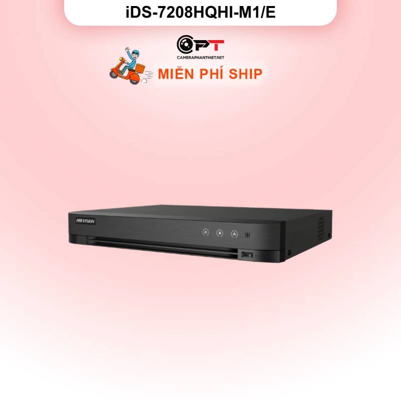 Ảnh sản phẩm Đầu thu analog HD DVR HIKVISION (HIK) 8 Kênh 1 Ổ cứng iDS-7208HQHI-M1/E - hình 1