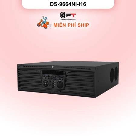 Đầu thu CAMERA IP NVR HIKVISION 64 Kênh 16 Ổ cứng DS-9664NI-I16 ảnh 