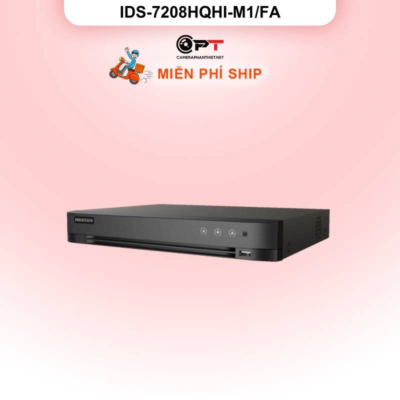Ảnh sản phẩm Đầu thu analog HD DVR HIKVISION (HIK) 8 Kênh 1 Ổ cứng IDS-7208HQHI-M1/FA - hình 1