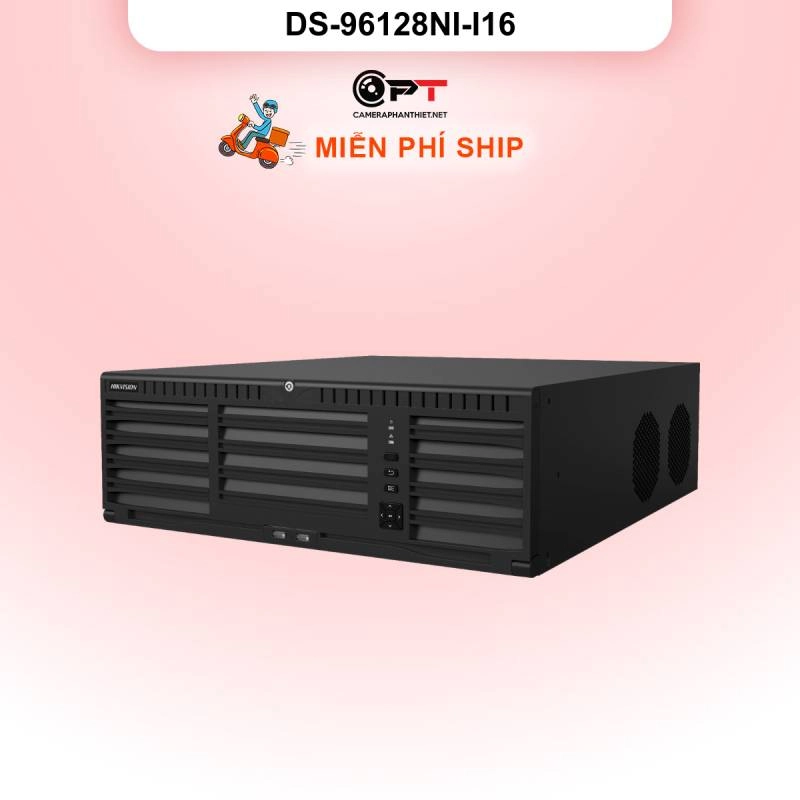 Ảnh sản phẩm Đầu thu CAMERA IP NVR HIKVISION 128 Kênh 16 Ổ cứng DS-96128NI-I16 - hình 1