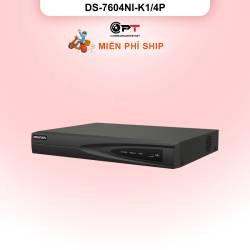 Đầu thu CAMERA IP NVR HIKVISION 4 Kênh 1 Ổ cứng DS-7604NI-K1/4P