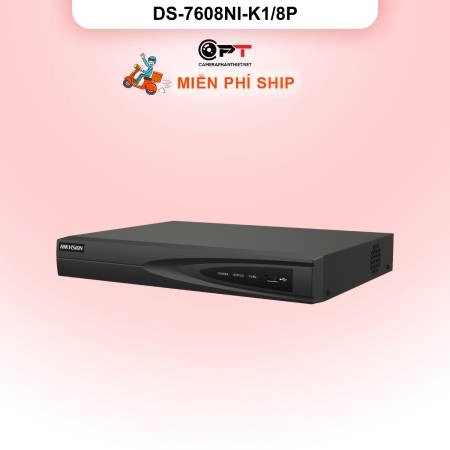 Đầu thu CAMERA IP NVR HIKVISION 8 Kênh 1 Ổ cứng DS-7608NI-K1/8P ảnh 