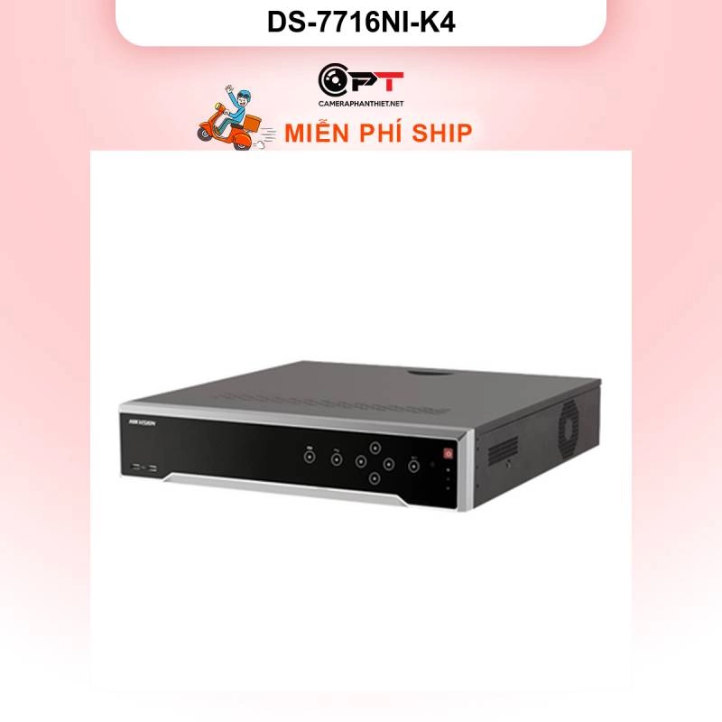 Ảnh sản phẩm Đầu thu CAMERA IP NVR HIKVISION 16 Kênh 4 Ổ cứng DS-7716NI-K4 - hình 1
