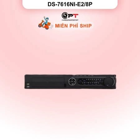 Đầu thu CAMERA IP NVR HIKVISION 16 Kênh 2 Ổ cứng DS-7616NI-E2/8P ảnh 