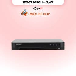 Đầu thu camera analog HD DVR HIKVISION 16 Kênh 1 Ổ cứng iDS-7216HQHI-K1/4S
